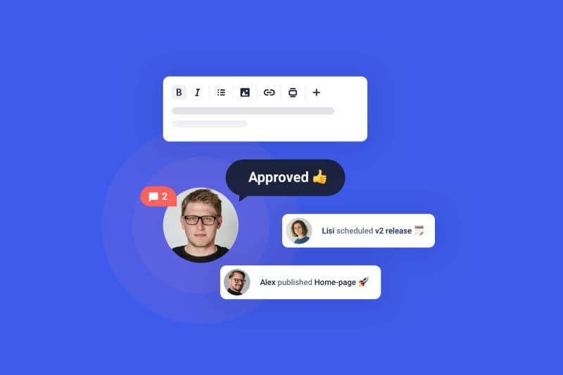 Storyblok Team Workflows Grafik